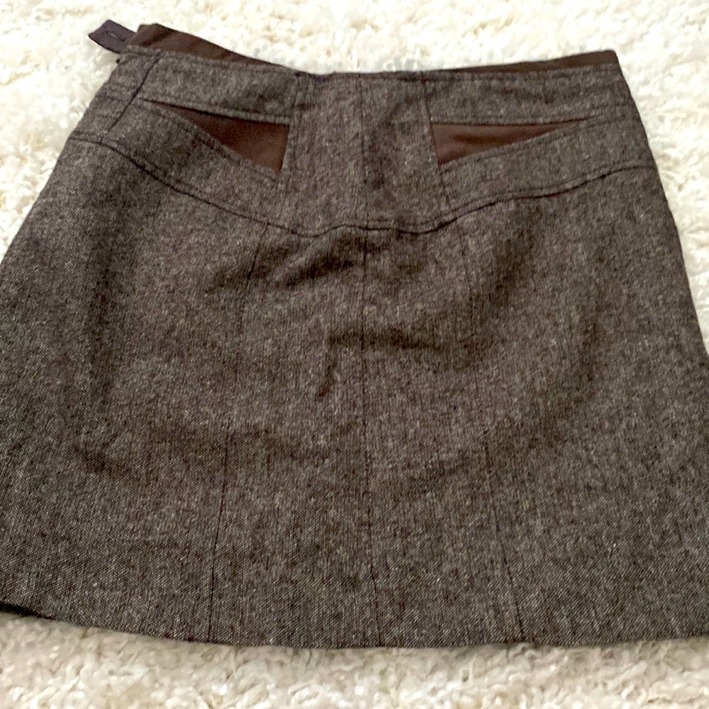 Dalia brown tweed skirt